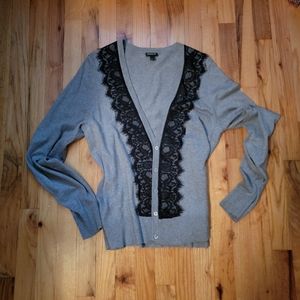 3 for $25 Lace embellished Gray torrid cardigan.